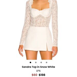 Elegant Lace Long Sleeve Bustier Top